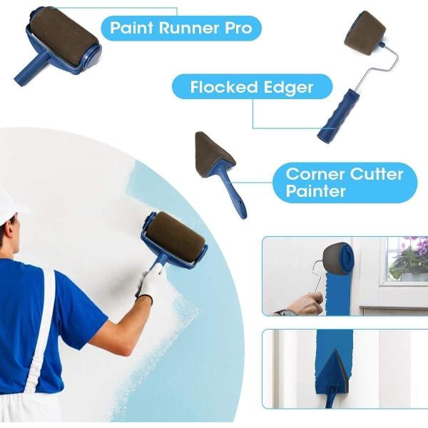 Экономическая 19*6*20cm Pro щетка печатания стены набора 9pcs ролика краски