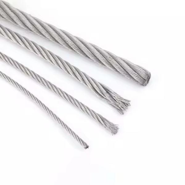 12mm Stainless Steel Cable Hangingwire Wire Steel Rope Non-Alloy SS304 3mm 7X7 With Other Processing Service
