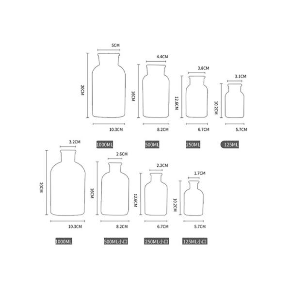 La característica elegante del florero de cristal redondo transparente modificó servicio para requisitos particulares