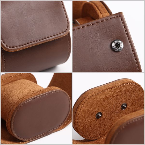 1 Slot Leather Watch Storage Box Handmade Travel Organizer Luxury Design OEM ODM
