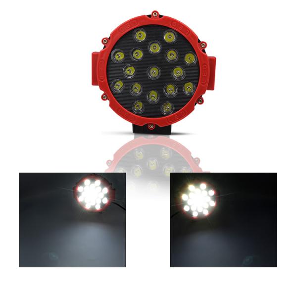 51W High Power LED Driving Lamps , 7 Inches Off Road Driving Lights