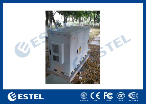 O painel de sanduíche de aço galvanizado integrou o armário exterior das telecomunicações para a estação base com condicionador de ar, UPS