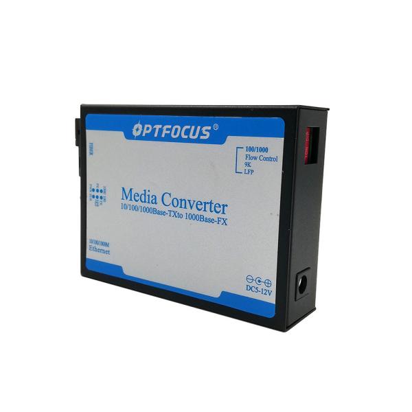 10 / 100M Fiber Media Converter Single Fiber SM SC 80KM , Black or Silver