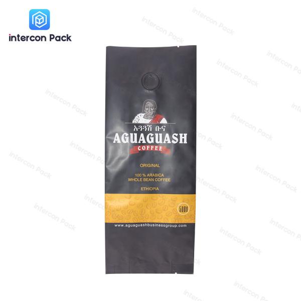 Coffee Bean Gusset Packaging Bag Heat Sealing Aluminum Foil Packaging Bags