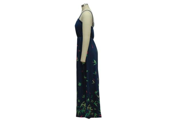 Elastine Waist Gradient Womens Slip Dress , Viscon Summer Casual Maxi Dresses