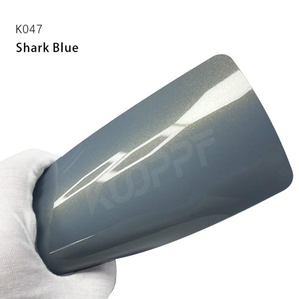 Shark Blue Colored  TPU PPF Wrap 8.0 Mil Glossy Car Body Sticker