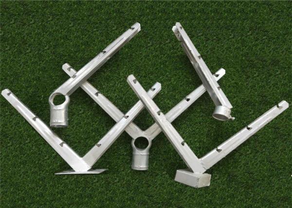 Galvanized V Shape Barbed Wire Extension Arm Six Strands For Security Fence