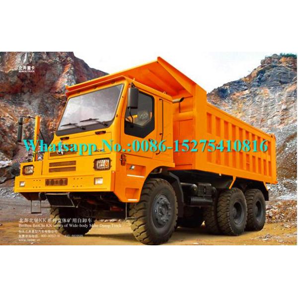 Camion à benne basculante lourd du nord d'exploitation de verseur de Beiben 6x4 7042KK 70Ton Off Road de marque de benz pour la route de terrain accidenté de DR CONGO