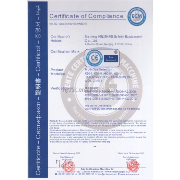 Long Lasting 4 Gas Portable Multi Gas Detector K60-IV With Pump Basic