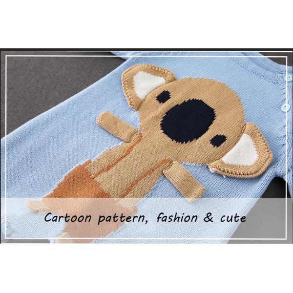 Wholesale 100% Cotton Long Sleeve Cartoon Koala Pattern Baby Clothes