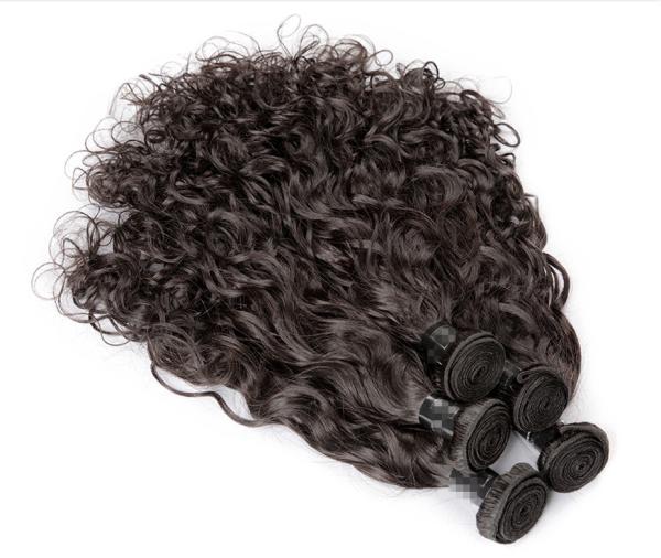 3.5OZ Water Wave Virgin Hair / 100% Indian Remy Human Hair Extensions