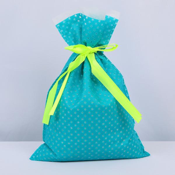 Bolsas de regalo de cuerda de tira impermeables no tejidas 34x42cm personalizables