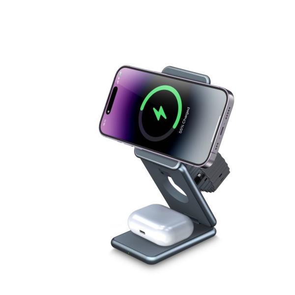 Cargador inalámbrico de aleación de aluminio para relojes inteligentes