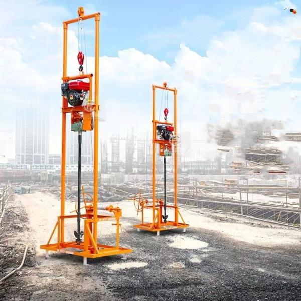 Forage de puits d'eau de petite taille pour le ménage Benzine 80 m Outil agricole multifonctionnel