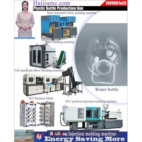 Pressure PET Preform Injection Molder 30-50mm Screw Diameter 2-4 Ton Nozzle Force