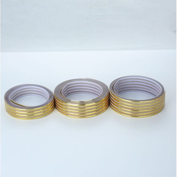 Furniture Use Edge Strip Pvc Decoration Soft Beauty Gold Strip Plastic Edge Trimming Flexible Pvc Edge Banding
