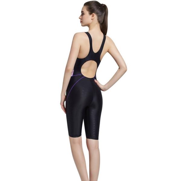 Charmleaks One Piece Women Sports Swimwear Sports Swimsuit Athletic Racerback Beachwear Bathing Suit Padded Monikini Bik
