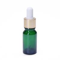 Bouteilles de pompe à lotion en verre vide de 30 ml, bouteille de gouttelette de sérum pour soins de la peau vert ambre