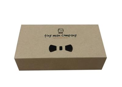 Personalized Brown Kraft Paper Boxes , Hinged Lid Gift Boxes With Magnetic Closure