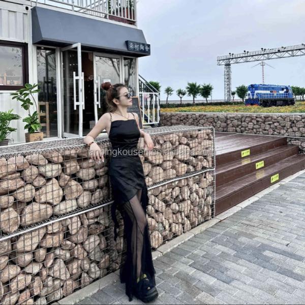 Поставка сварные стены габион коробки стены каменной клетки габион корзины с электрической проволокой сетки