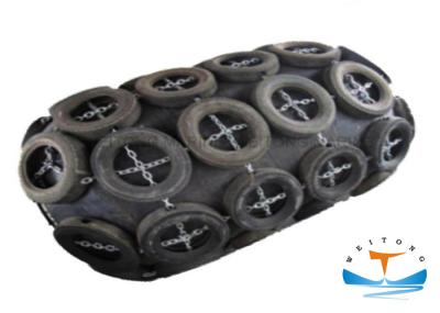 Marine Floating Pneumatic Rubber Fender With Galvanized Chain And Tyre