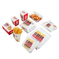 Boîte d'emballage alimentaire pour les frites et les burgers
