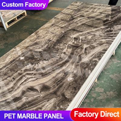 PET MARBLE PANEL HIGH GLOSS MARBLE SHEET BAMBOO WOOD Fibre FOR INTERIOR WALL PANEL