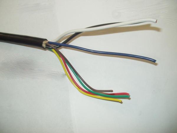 Trailer Cable 14 Gauge 7 Way Conductor Extension Wire Insulated PVC 14/7