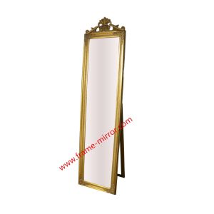 wood free-standing mirror