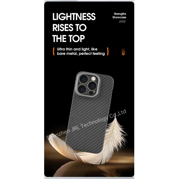 Customized Cutouts Magnetic Design Aramid Fiber Phone Case For iPhone 17 Pro Max
