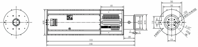 IP54 Large Slip Ring 3m for Transferring Signal / Power / Water / Oil / Gas