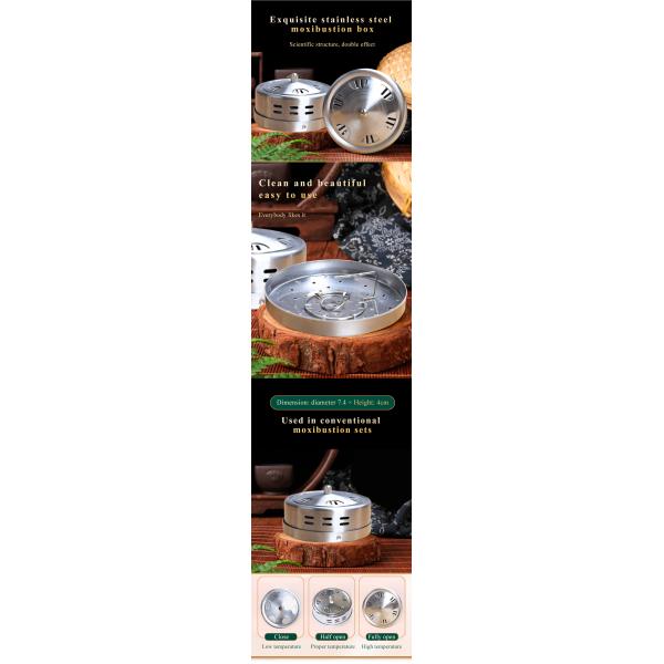 Инструменты Moxibustion удобной коробки Moxa чистые медные портативные 7.8*4cm
