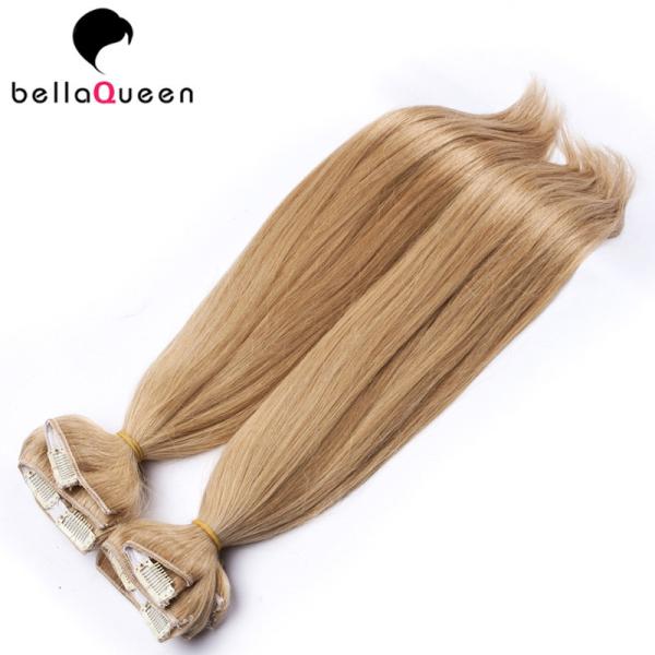 16 - 26 inch Virgin Brazilian Full Head Clip In Hair Extensions With Tangle Free