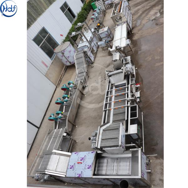 French fries and potato chips frying production line/complete French fries line