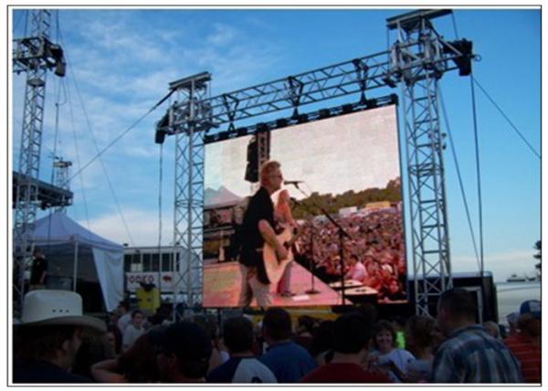 LED Outdoor Screen Hire for Stage , Commercial P10 P16 P8 Rent Video Wall Displays