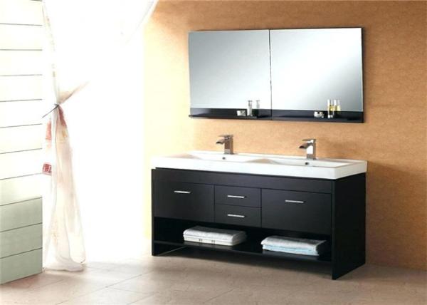 Wall Hanging Prima Vanity Custom Plywood Door White Bathroom Cabinets Granite Countertop