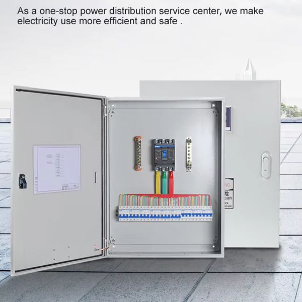 Customizable Double-Door Distribution Panel with IP54 Protection and Hot-Dip Galvanized Steel for Indoor and Outdoor Use