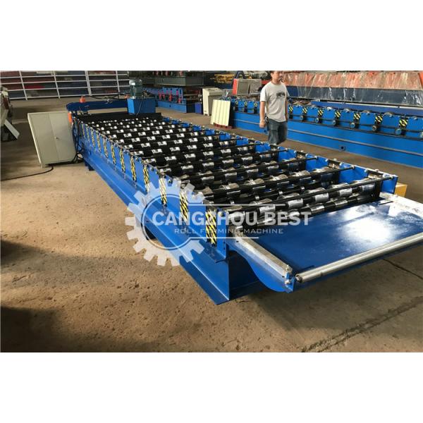 Machine à cintrer industrielle automatique de plate-forme de plancher en acier avec le coupeur hydraulique