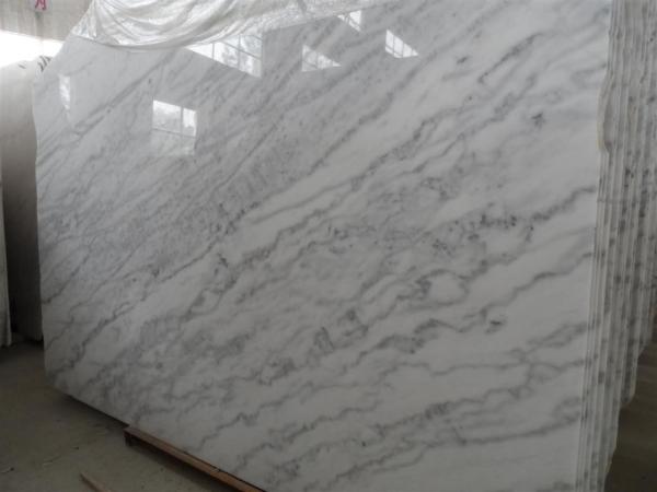 High Density Marble Wall Panels For Showers / Room , White Marble Slab Flooring