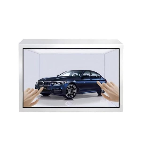 4K Ultra HD Resolution 55-inch see through lcd display Cabinet for Touch Interactive Experience