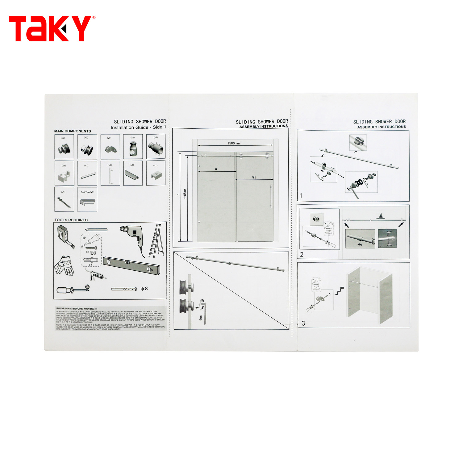 American Hot Selling Double Door Opening Hanging Stainless Steel Shower Glass Sliding Accessories Sliding Door System