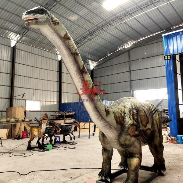 Animatronic Realistic Dinosaur Brontosaurus For Entertainment Equipment