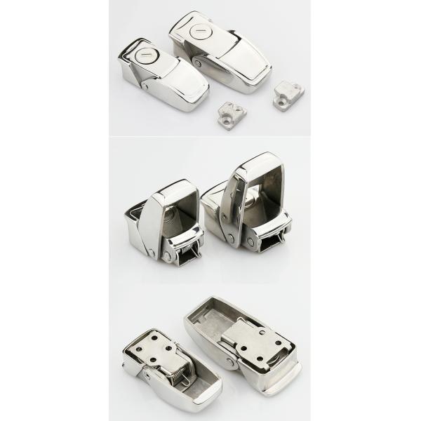 Stainless Steel Electrical Cabinet Draw Center Latch Toggle Lock Hasp