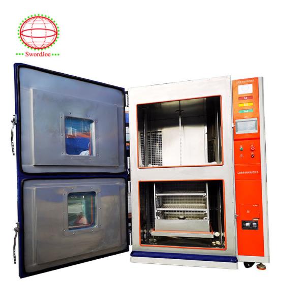 Two Zone Thermal Shock Testing Chamber 50L 80L 100L 150L 225L 408L Capacityt