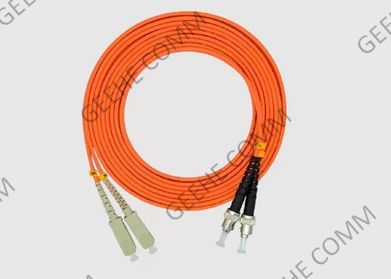 Fiber Jumper G657A ST To SC Duplex 10G Single Mode Fiber Patch Cord