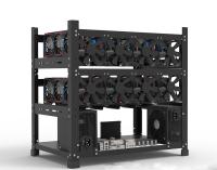 Ar livre 12GPU do mineiro de Cryptocurrency Ethereum que mina Rig Machine com bom refrigerar