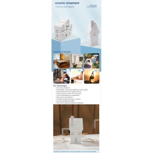 Upscale Ceramic Ornament Support OEM & ODM&customizable Shape