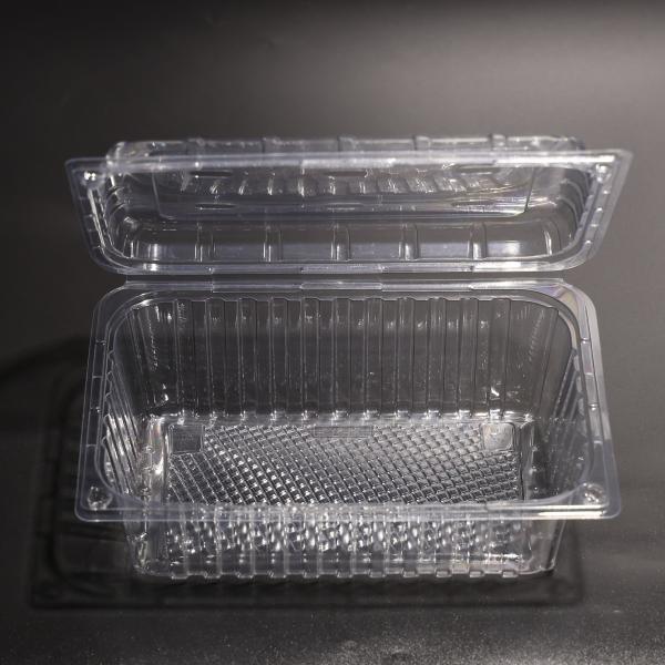 Embalagens de alimentos PET transparentes personalizáveis recipientes de plástico para armazenamento de alimentos