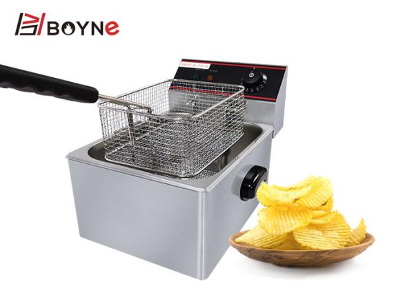 6 Liter Commercial Stainless Steel Electric Deep Fryer
