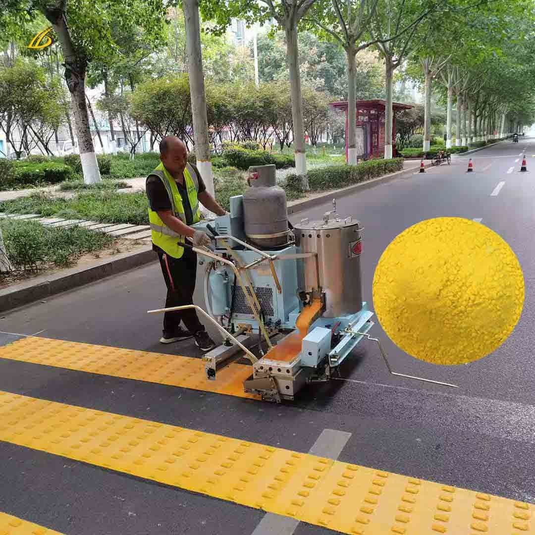 Waterproof UV Resistant Thermoplastic Road Marking Paint High Retroreflective With Glass Beads